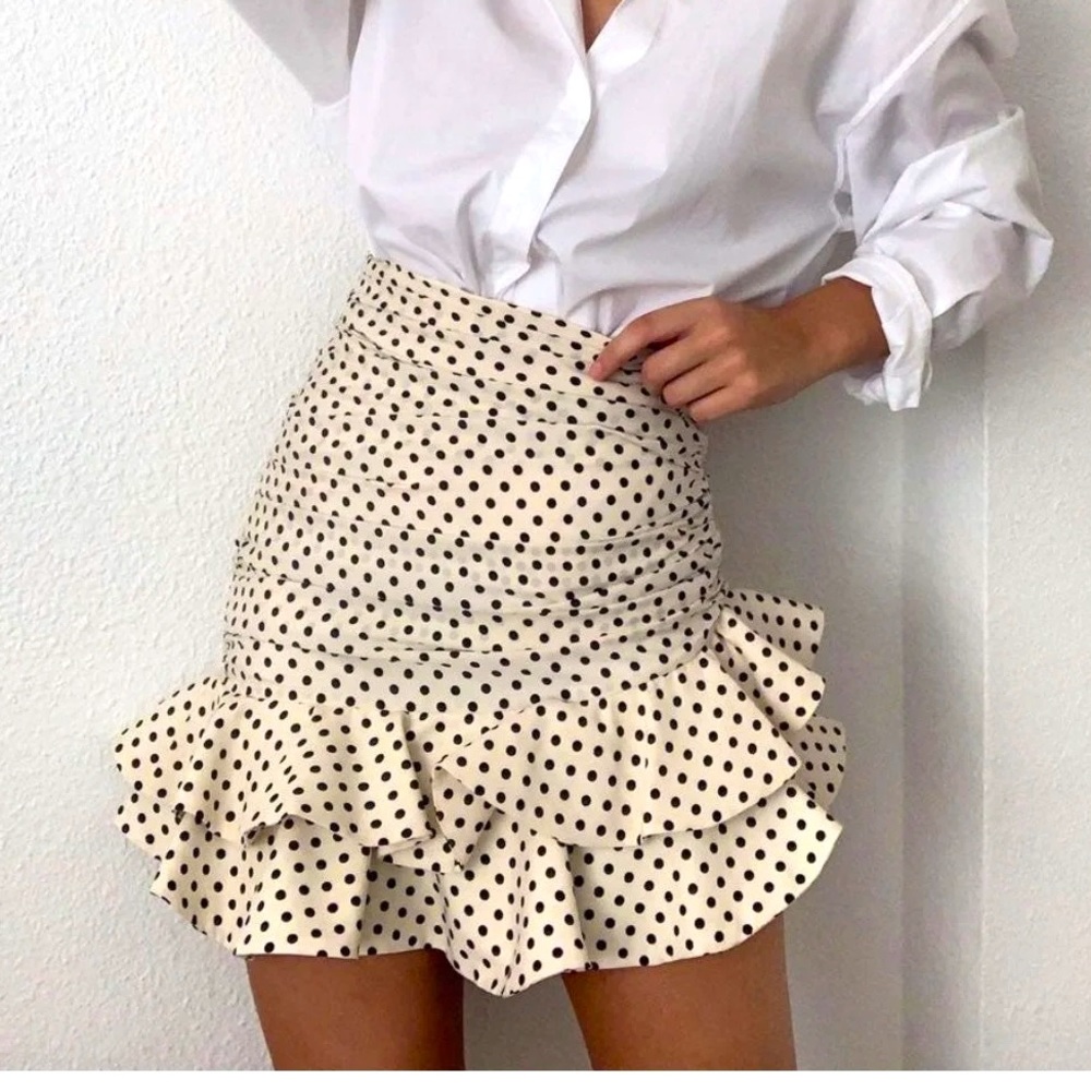 Zara polka dot skirt size XS